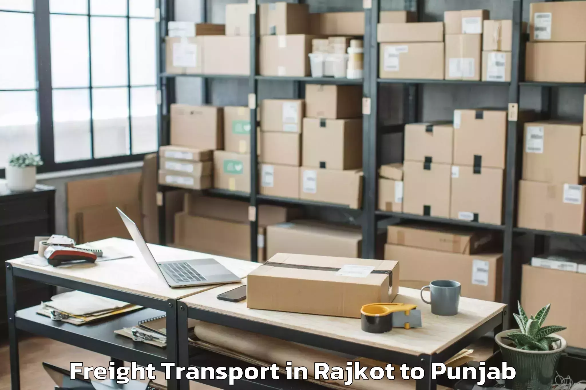 Reliable Rajkot to Kharar Freight Transport